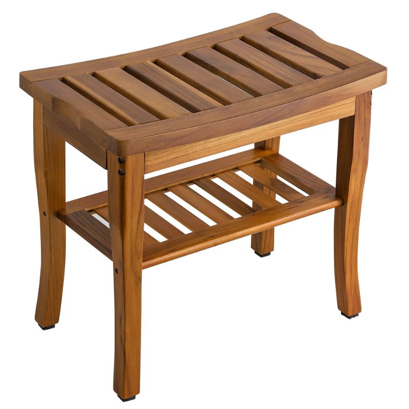 Photo 1 of AquaTeak Patented 24" Sumba Tall Teak Counter Stool