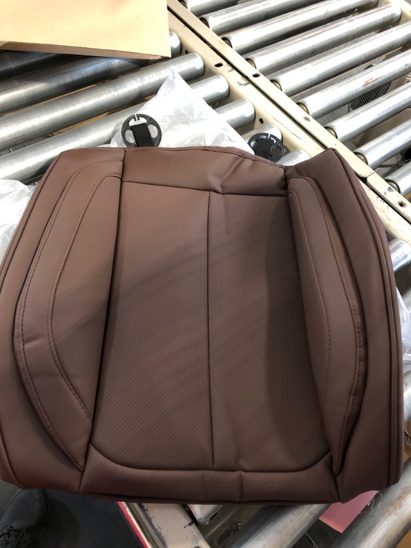 Photo 1 of OASIS AUTO Car Seat Covers Accessories 1Piece Front Premium Nappa Leather Cushion Protector Universal Fit for Most Cars SUV Pick-up Truck, Automotive Vehicle Auto Interior Décor Brown BOTTOM ONLY!