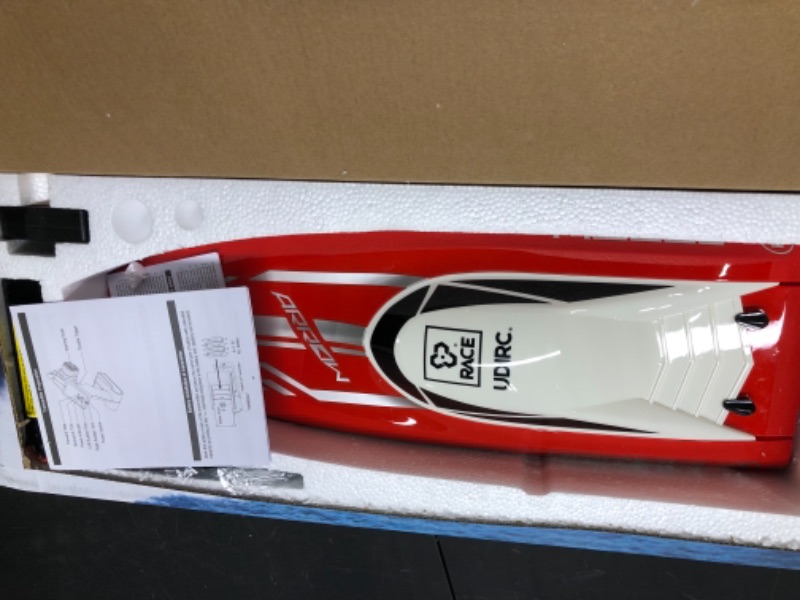 Photo 3 of Cheerwing RC Racing Boat Large Brushless Remote Control Boat 30mph High Speed for Adults Kids Red