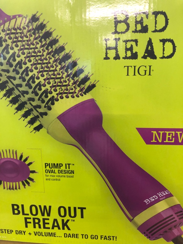 Photo 1 of Bed Head One Step Volumizer and Hair Dryer | Dry, Straighten, Texture, Style in One Step (Purple) Purple Volumizer 1 Count (Pack of 1)
