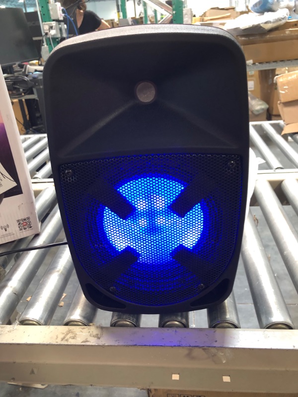 Photo 1 of ION Audio Pro Glow 8 - 150W Wireless Bluetooth Speaker Portable PA System With Karaoke Microphone, Vocal Effects, USB/SD Playback and FM Radio