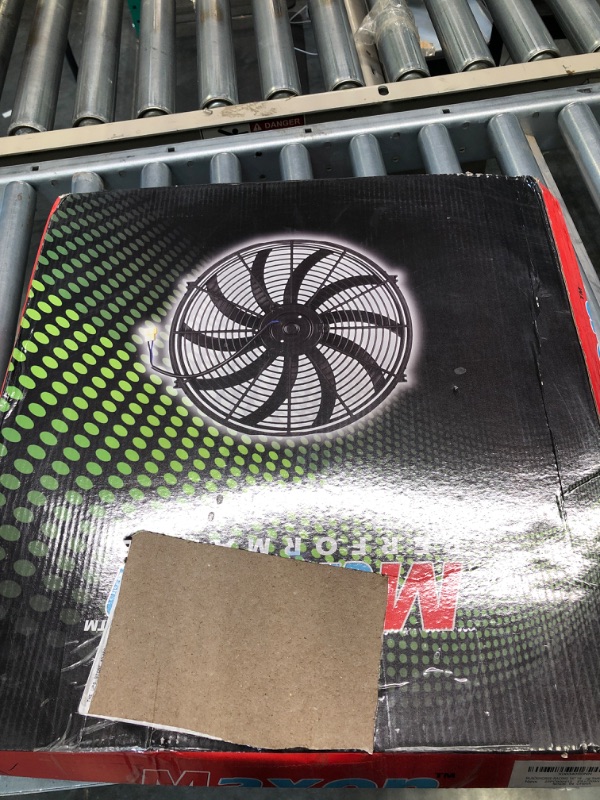 Photo 1 of BLACKHORSE-RACING 16" 16 inch Electric Radiator Fan High 3000 + CFM Thermostat Wiring Switch Relay Kit Black