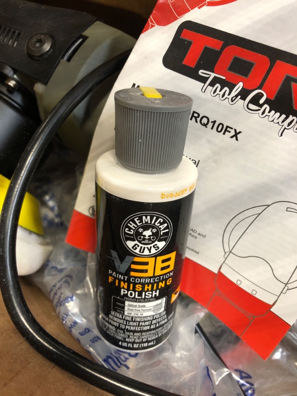 Photo 5 of Chemical Guys BUF_501X 10FX Random Orbital Polisher Kit - 9 Items 9 Items 16 Fluid Ounce, Pack of 9