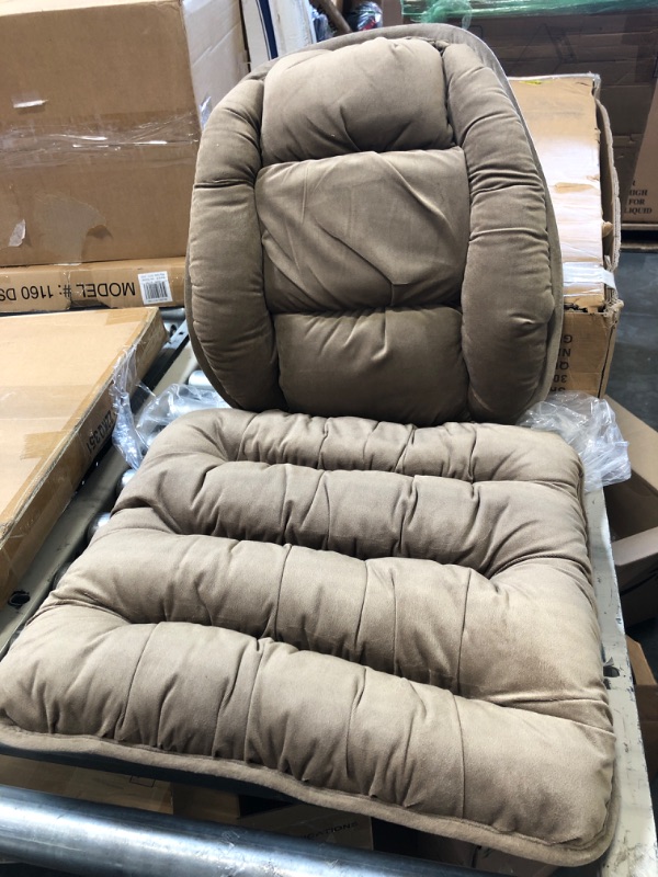 Photo 1 of ALIBO Low Back Pain Relief Large Size Firm Lumbar Support and Nonslip Recliner Chair Seat Pads Cushion Back Rest Lumbar Cushion Pillow for Office,Dinning Desk Chair,Car,Truck Seats-Coffee Large Coffee