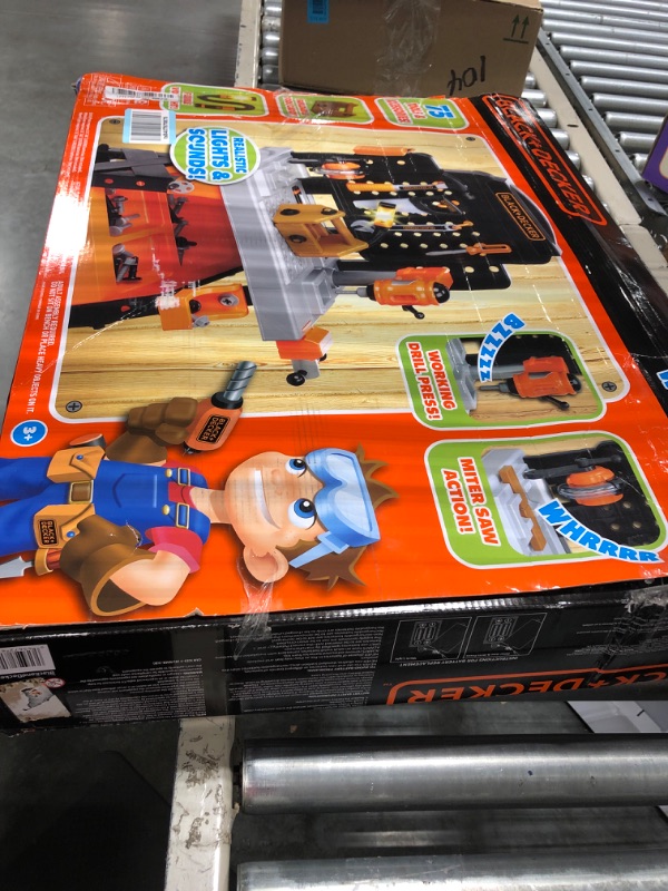 Photo 1 of Black+Decker Kids Workbench - Power Tools Workshop - Build Your Own Toy Tool Box – 75 Realistic Toy Tools and Accessories [Amazon Exclusive]