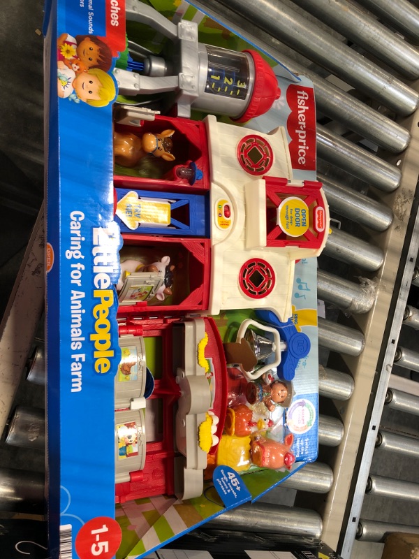 Photo 1 of Fisher-Price Little People Farm Toy, Toddler Playset with Lights Sounds and Smart Stages Learning Content, Caring for Animals Farm? Standard