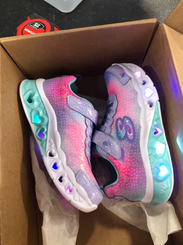 Photo 1 of Skechers Unisex-Child Flutter Heart Lights-Simply Sneaker