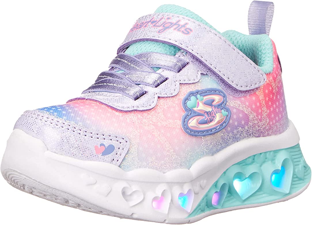 Photo 1 of Skechers Unisex-Child Flutter Heart Lights-Simply Sneaker