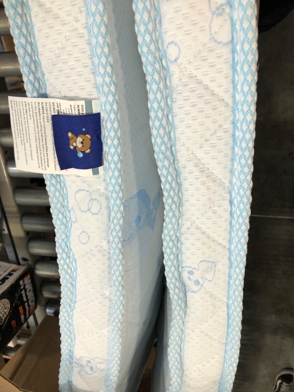 Photo 1 of Foldable Pack and Play Mattress Topper Fits for Graco & Baby Trend &Pamo Babe Playard, Quiet and Odorless Pack N Play Mattresses Topper, Firmness Portable Playard Mattress, Foam Baby Playpen Mattress
