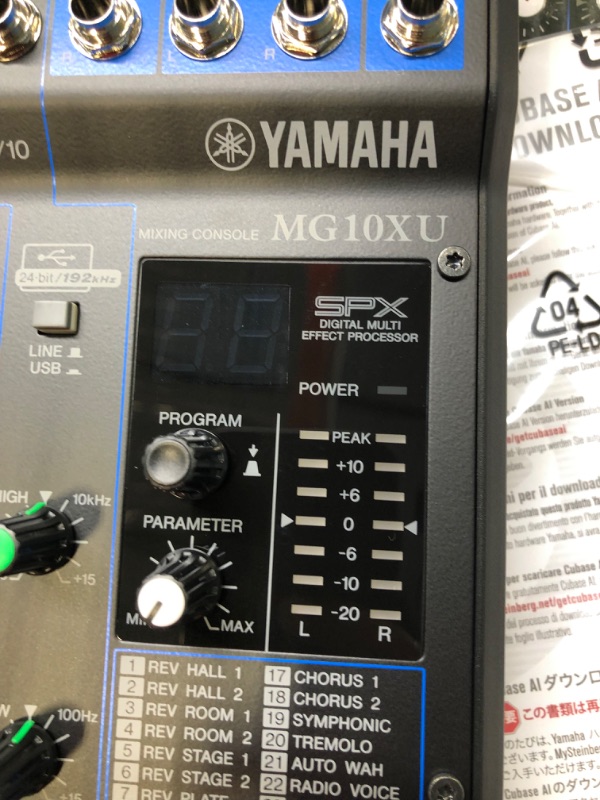 Photo 4 of Yamaha 10 Channel Mixer with Effects & USB MG10XU