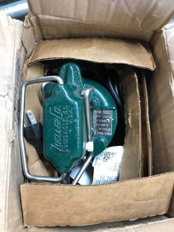 Photo 1 of Zoeller M53 Mighty-mate Submersible Sump Pump, 1/3 Hp
