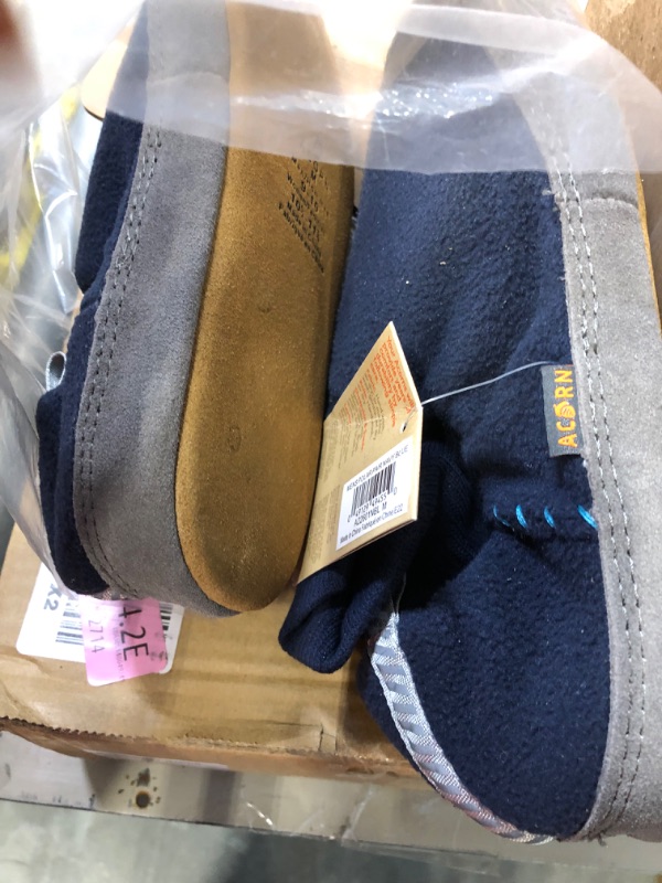 Photo 1 of Acorn Unisex-Adult Polar Pair Ankle Fleece Slipper Sock 10.5-11.5 Women/9-10 Men Navy Blue