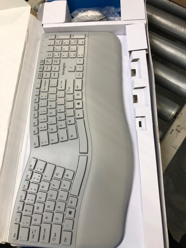 Photo 1 of Kensington Pro Fit Ergonomic Wireless Keyboard and Mouse - Grey (K75407US)

