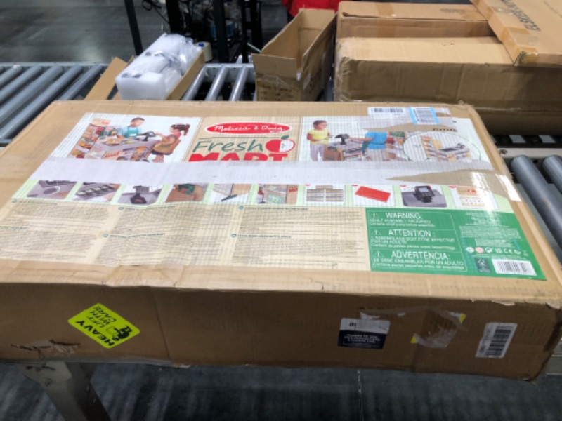 Photo 1 of Melissa & Doug Freestanding Wooden Fresh Mart Grocery Store - Supermarket Pretend Play, Kids Play Store, Toy Food Stand For Toddlers And Kids Ages 3+ - FSC-Certified Materials****BRAND NEW***