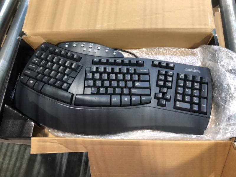 Photo 3 of Perixx Periboard-512 Ergonomic Split Keyboard - Natural Ergonomic Design - Black - Bulky Size 19.09"x9.29"x1.73", US English Layout
