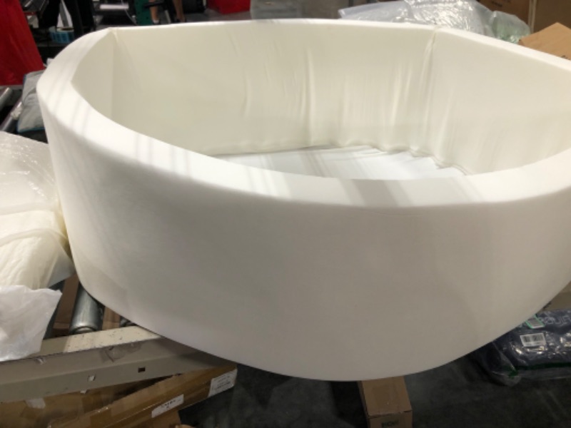 Photo 1 of ENMOGO Foam Ball Pit for Toddlers Kids Soft Ball Pool Ideal Gift Play Toy for Children Kiddie Pools - White
