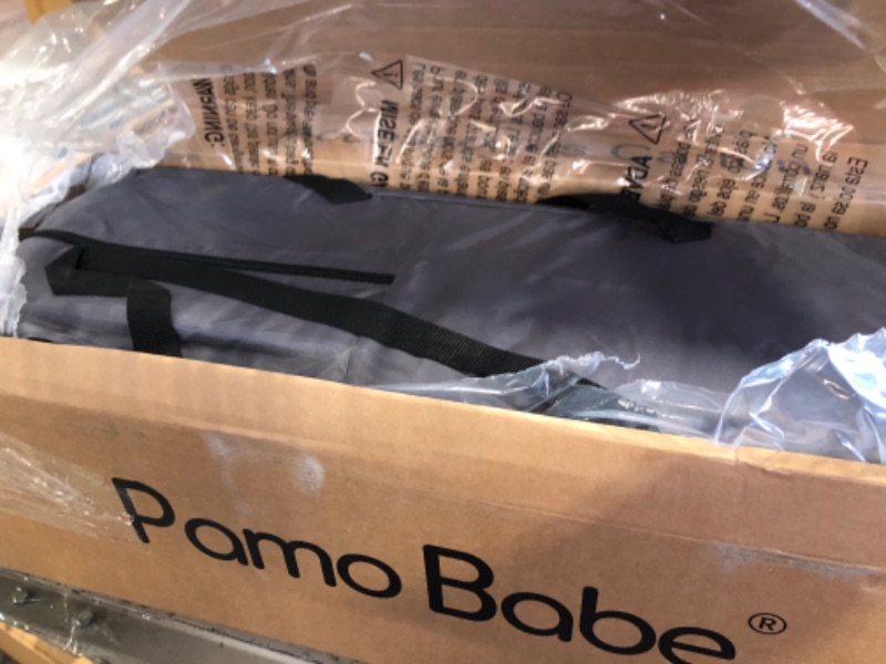 Photo 3 of Pamo Babe 4 in 1 Portable Nursery Center, Comfortable Playard with Bassinet, Storage Basket, Large Capacity Changing Table, Features Baby Stuff for Newborn(Grey)***BRAND NEW EVERYTHING STILL IN ALL ORGINAL PACKAGING AND WRAPPING***