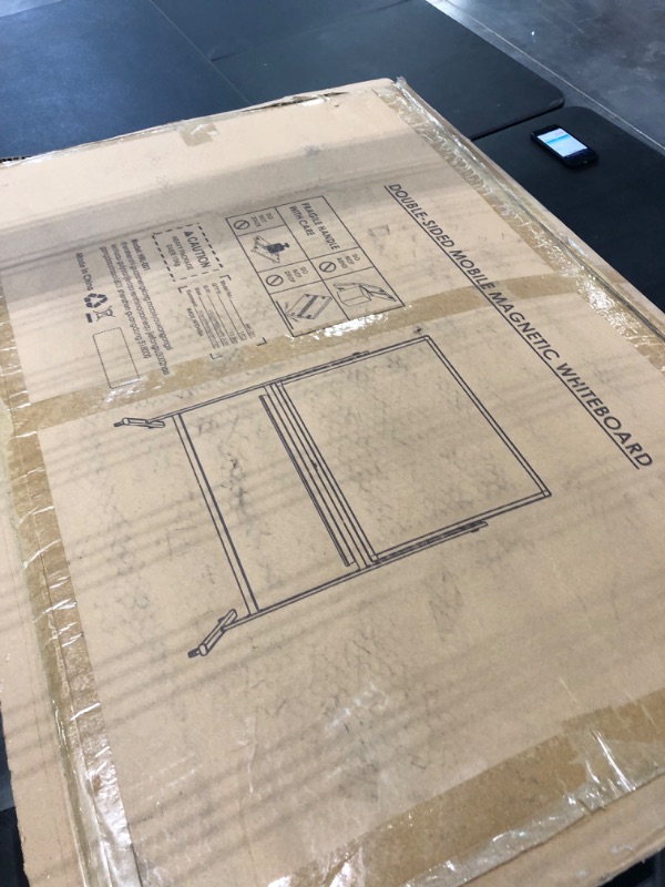 Photo 3 of Double-Sided Magnetic Mobile Whiteboard

