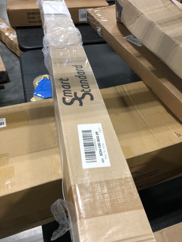 Photo 1 of SMARTSTANDARD 10FT Heavy Duty Double Door Sliding Barn Door Hardware Kit,Smoothly and Quietly-Easy to Install-Includes Step-by-Step Installation Instruction Fit 30" Wide Door Panel 10 Feet