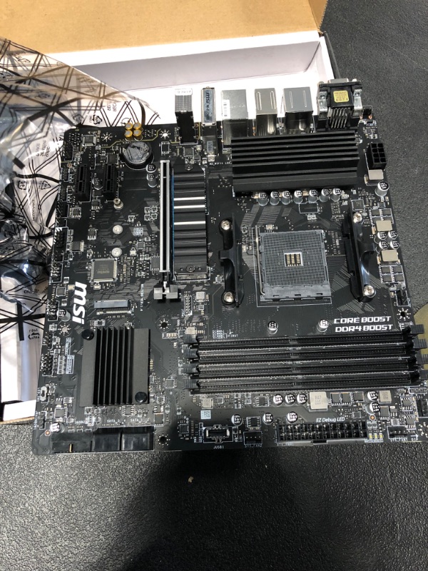 Photo 3 of MSI B550M PRO-VDH WiFi ProSeries Motherboard (AMD AM4, DDR4, PCIe 4.0, SATA 6Gb/s, M.2, USB 3.2 Gen 1, Wi-Fi, D-SUB/HDMI/DP, Micro-ATX)