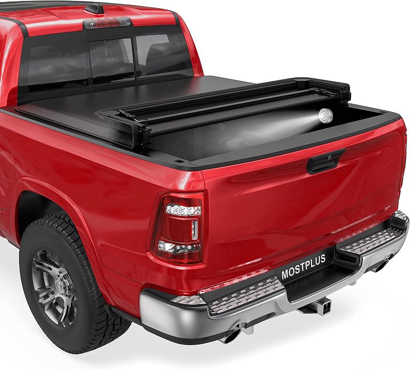 Photo 1 of 5.5FT Quad-Fold Soft Tonneau Cover For 2015-2023 Ford F150 with 5' 7" Truck Bed
