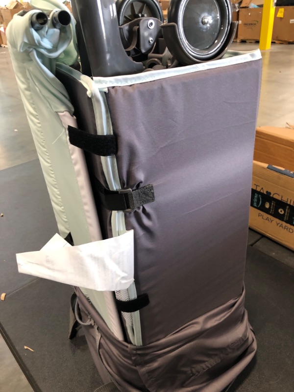 Photo 1 of Delta Children LX Deluxe Portable Baby Play Yard With Removable Bassinet and Changing Table, Eclipse