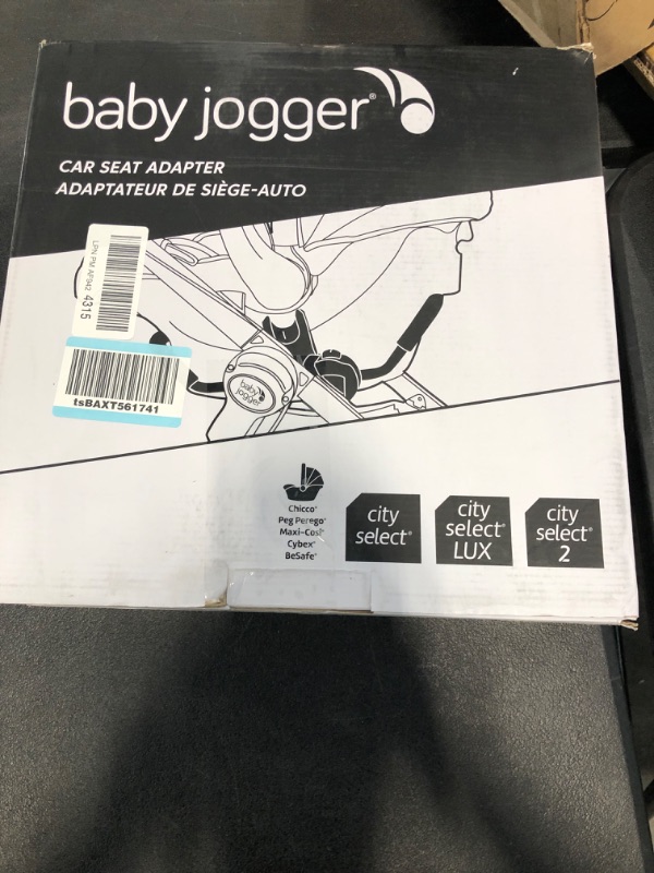 Photo 1 of Baby Jogger Chicco/Peg Perego Car Seat Adapter for City Select and City Select LUX Strollers, Black, 1 count Select/Premier/Single/Chicco/Peg Perego/Maxi Cosi