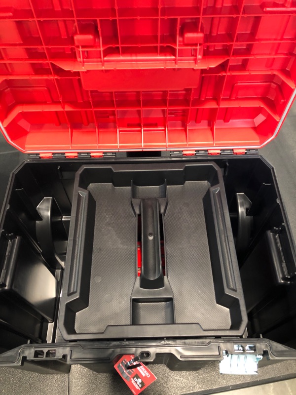 Photo 1 of CRAFTSMAN VERSASTACK Rolling Tool Box with Wheels, Lockable, Red, 20 Inch (CMST17835) Rolling Box