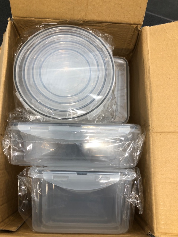 Photo 3 of 28 Pieces Food Storage Containers with Lids EXTRA LARGE Freezer Containers for Food BPA-Free Meat Fruit Vegetables Plastic Containers for Food with lids Storage Airtight Leak-Proof Food Containers Kitchen Pantry 14pack