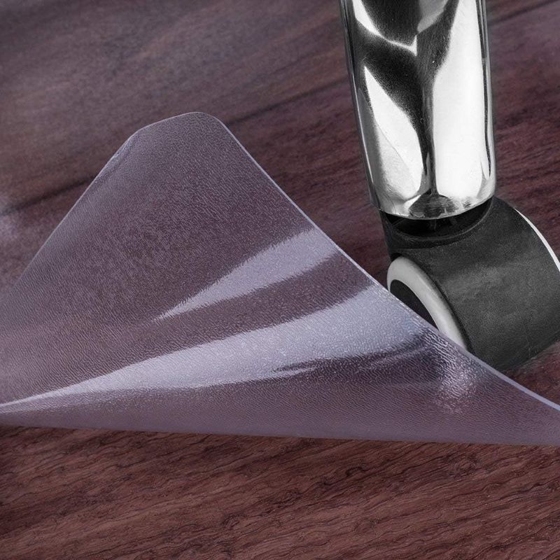 Photo 1 of Office Desk Chair Mat for Hard Wood Floor Thick PVC Matte 48" x 36",Transparent Sturdy Chair Mat 48" x 36" Hard Floor-clear