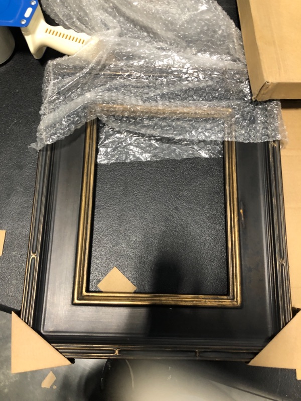 Photo 3 of Creative Mark Museum Collection Plein Aire Frames - Museum Quality Plein Aire Frames for Photos, Artwork, Paintings, & More! - Black & Gold - 9x12