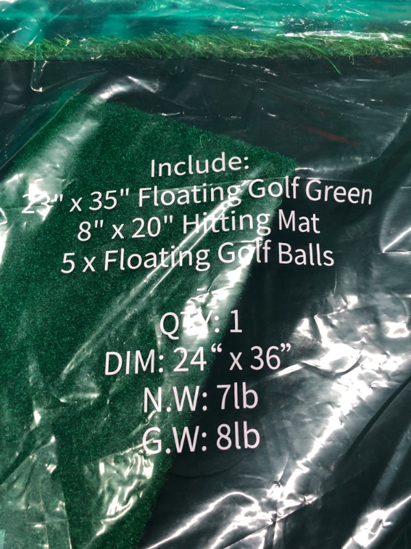 Photo 6 of PLBBJH Floating Golf Green for Pool, Floating Chipping Green, Pool Golf Turf Mat Set for Adults Outdoor Game - Perfect Golf Gift for Golfers
