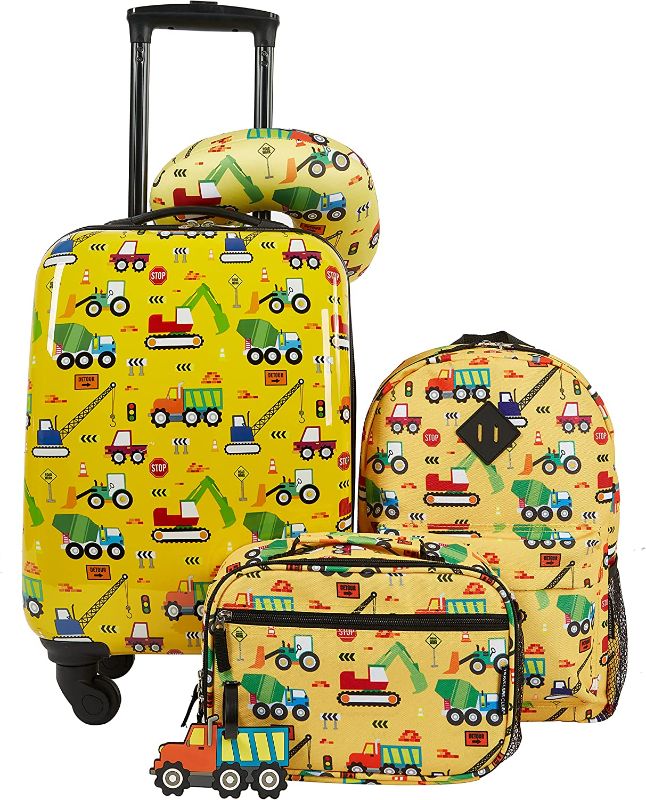Photo 1 of Travelers Club 5 Piece Kids' Luggage Set, Cars
