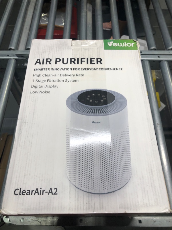 Photo 2 of  Air Purifier for Home Allergies Pets Hair in Bedroom, H13 True HEPA Filter, Covers Up to 1095 Sq.Foot Powered by 33W High Torque Motor, Remove 99.97% Dust Smoke, 0.3 Microns, Core 300, White