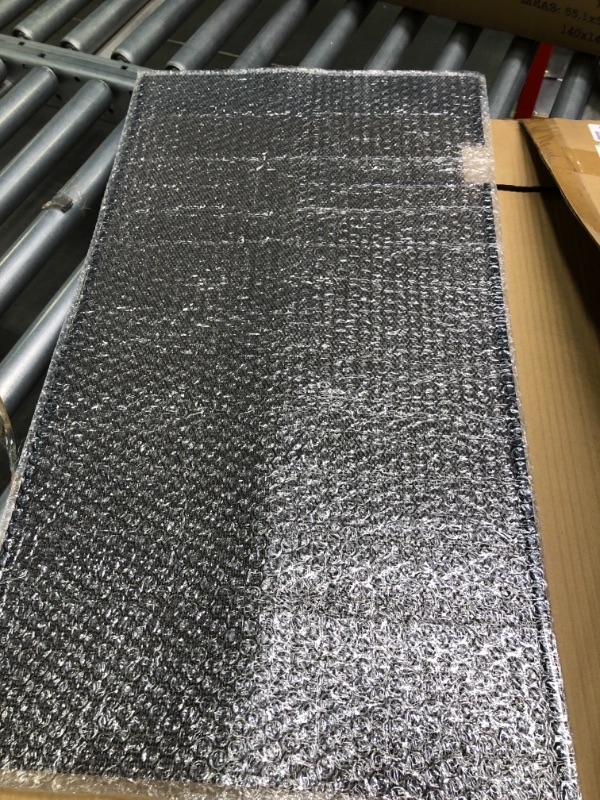 Photo 1 of AggAuto Aluminum Grill Mesh Insert for Jeep Wrangler JK JKU 2007-2018, Aluminum Alloy Metal Front Grille no Inserts Grid 63.5% Open Area Rhombic Hole Black 63.5% Open Area Grill Mesh