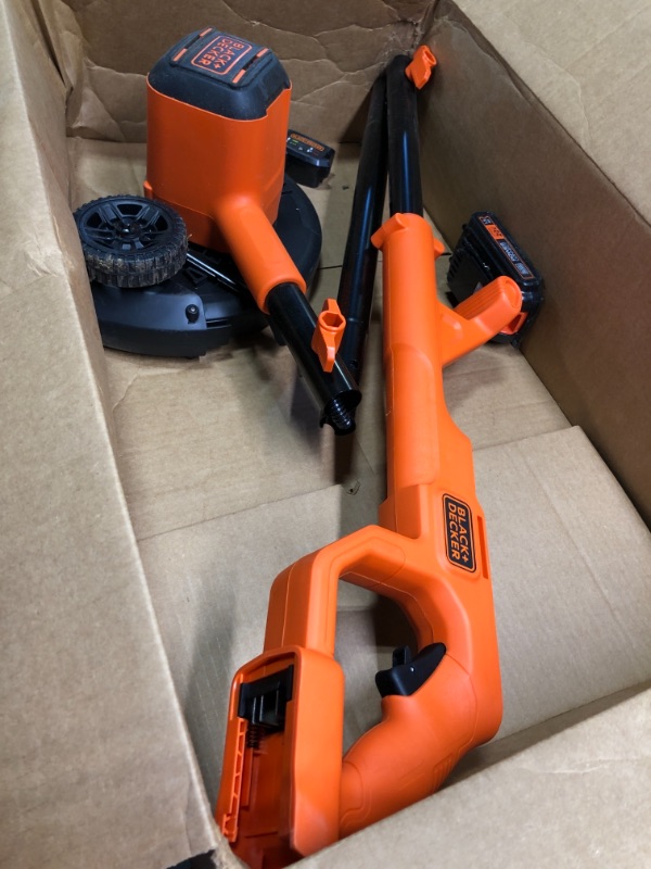 Photo 1 of BLACK+DECKER 20V MAX Cordless Edger Lawn Kit, 1.5 Ah Battery & Charger Included (BCED400C1)