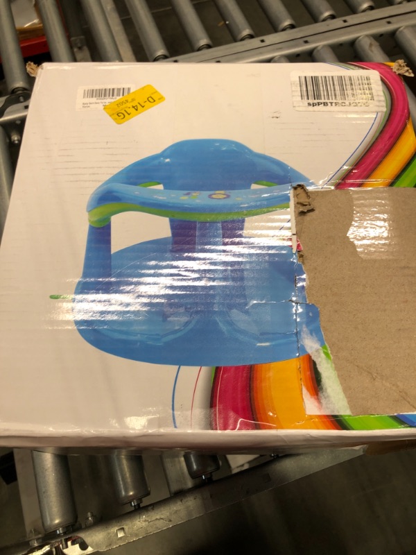 Photo 1 of Baby Bath Seat? Portable Toddler Child Bathtub Seat for 6-18 Months?Newborn Baby Bath Seat?Infant Cute Bathtub Support?with Backrest Support and Suction Cups Tub Seats for Babies (Blue)