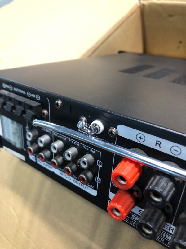 Photo 3 of **incomplete** Pyle Bluetooth Hybrid Amplifier Receiver - Home Theater Pre-Amplifier with Wireless Streaming Ability, MP3/USB/SD/AUX/FM Radio (3000 Watt) -- sell for parts only