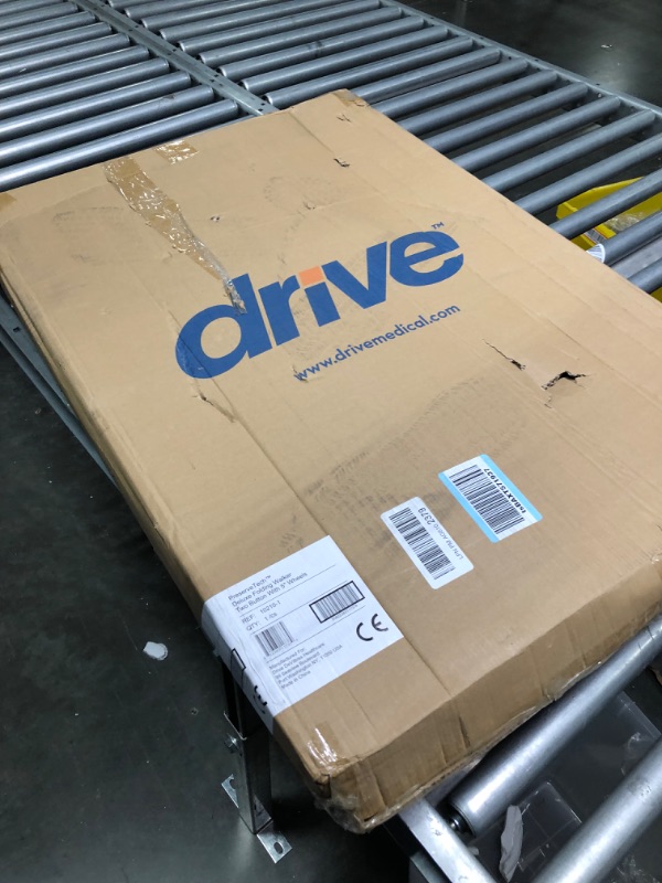 Photo 1 of Drive Medical 10210-1 Deluxe 2-Button Folding Walker with Wheels
