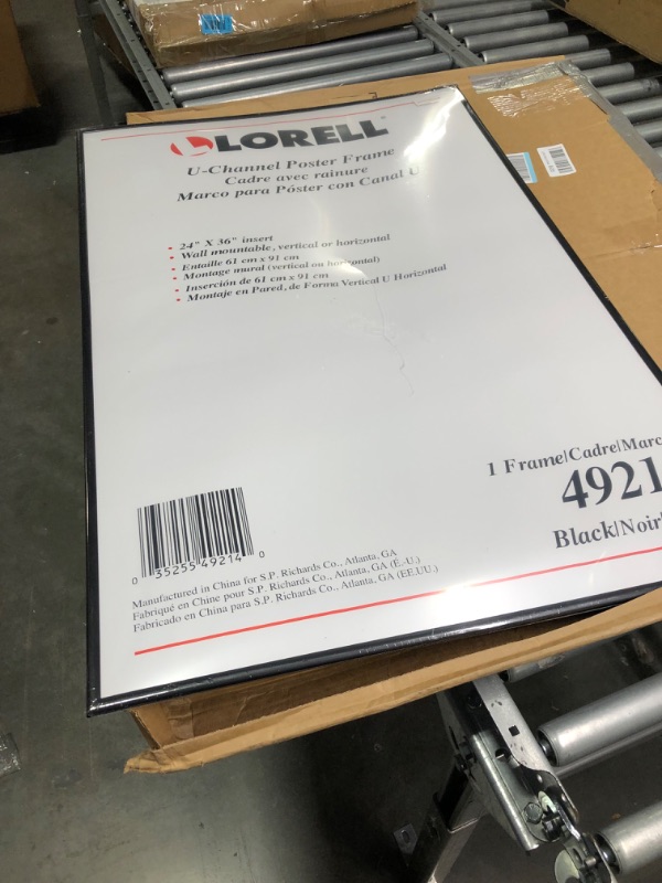 Photo 4 of Lorell Stylish Poster Frame, 24" x 36" (49214)
*Splinter running down front**