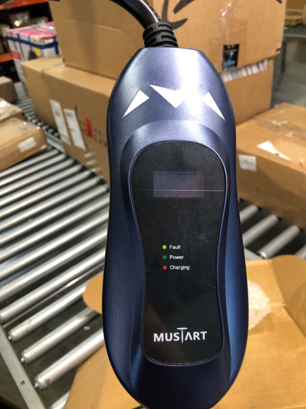 Photo 5 of MUSTART Level 2 Portable EV Charger (240 Volt, 25ft Cable, 25 Amp), Electric Vehicle Charger Plug-in EV Charging Station with NEMA 10-30P
