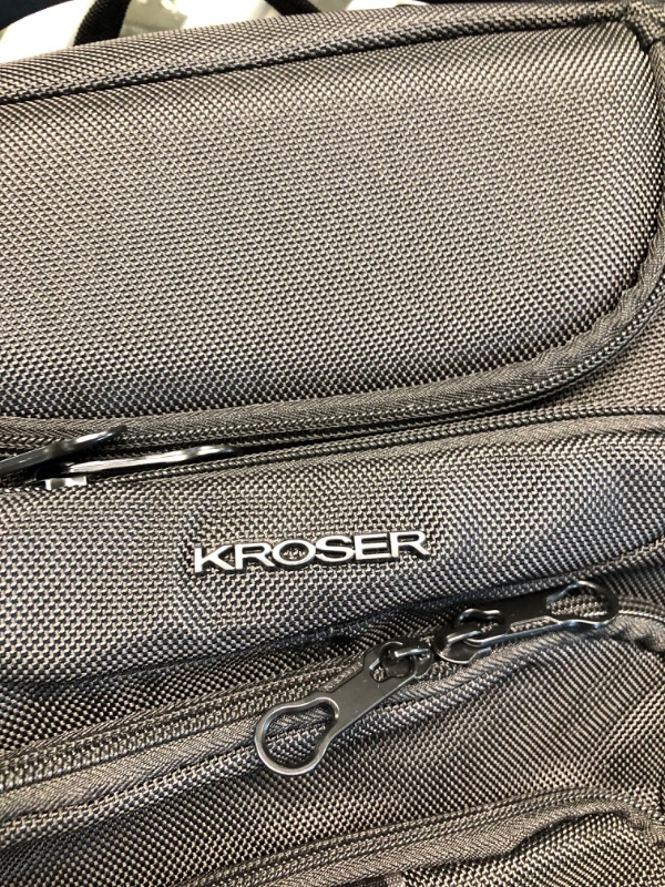 Photo 1 of KROSER Travel Laptop Backpack 18.4 Inch XXXL Gaming Backpack with Hard Shell Saferoom RFID Pockets Water-Repellent Business College Daypack Stylish Laptop Bag for Men/Women-Black…
