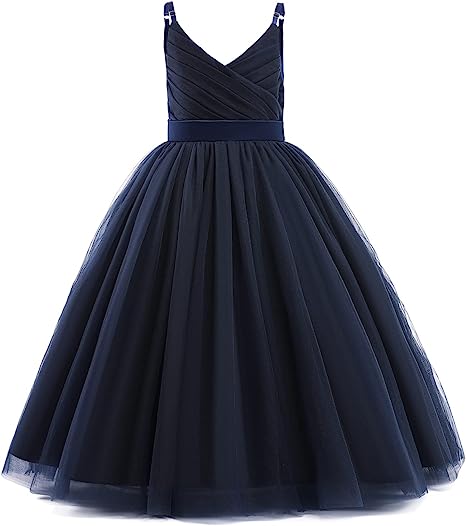 Photo 1 of NNJXD Girl Sleeveless Embroidery Princess Pageant Dresses Kids Prom Ball Gown