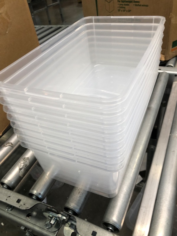 Photo 4 of Case of Essentials Plastic Storage Boxes with Lids (9 units)