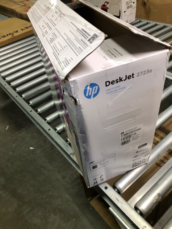 Photo 1 of HP DeskJet 2723e All-in-One Wireless Color Inkjet Printer?Print Scan Copy - LCD Display, 4800 x 1200 dpi, 9 Months Free Instant Ink W/Valinor Printer Cable
