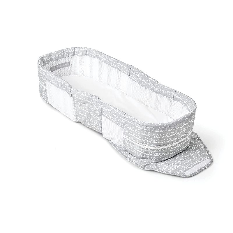 Photo 1 of Baby Delight Snuggle Nest Portable Infant Lounger, Unique Patented Design, Grey Scribbles
