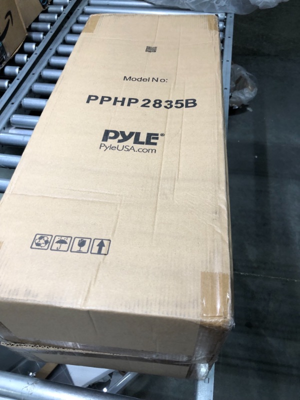 Photo 2 of Pyle Portable Bluetooth PA Speaker System - 600W Rechargeable Outdoor Bluetooth Speaker Portable PA System w/ Dual 8” Subwoofer 1” Tweeter, Microphone In, Party Lights, USB, Radio, Remote - PPHP2835B