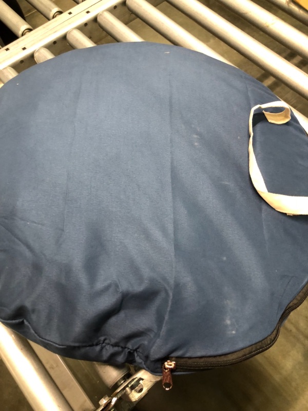 Photo 1 of L RUNNZER Baby Safety Crib Tent,Safety Pop Up Tent for Baby Crib,Crib Tent Cover to Keep Baby from Climbing Out and Mosquito bite Navy Blue Crib Tent