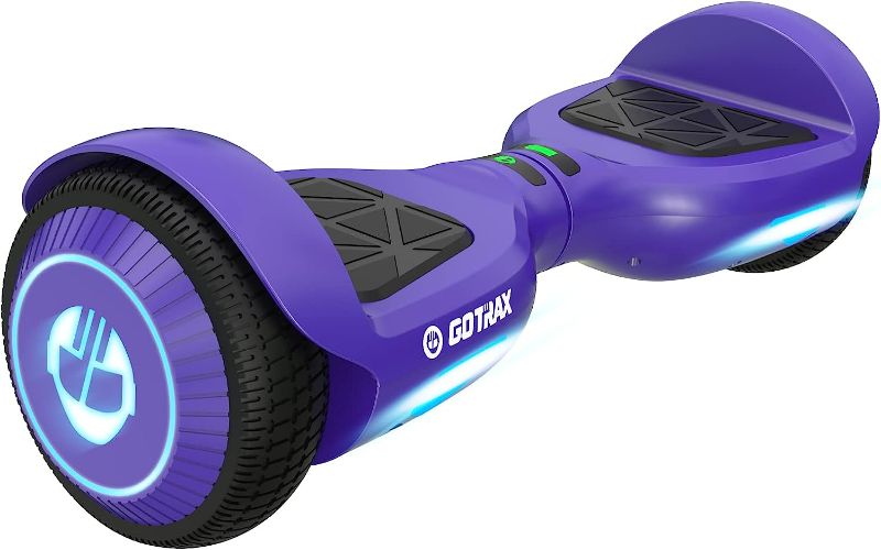 Photo 1 of Gotrax Edge Hoverboard with 6.5" LED Wheels & Headlight, Top 6.2mph & 3.1 Miles Range Power by Dual 200W Motor, UL2272 Certified and 50.4Wh Battery Self Balancing Scooters for 44-176lbs Kids Adults