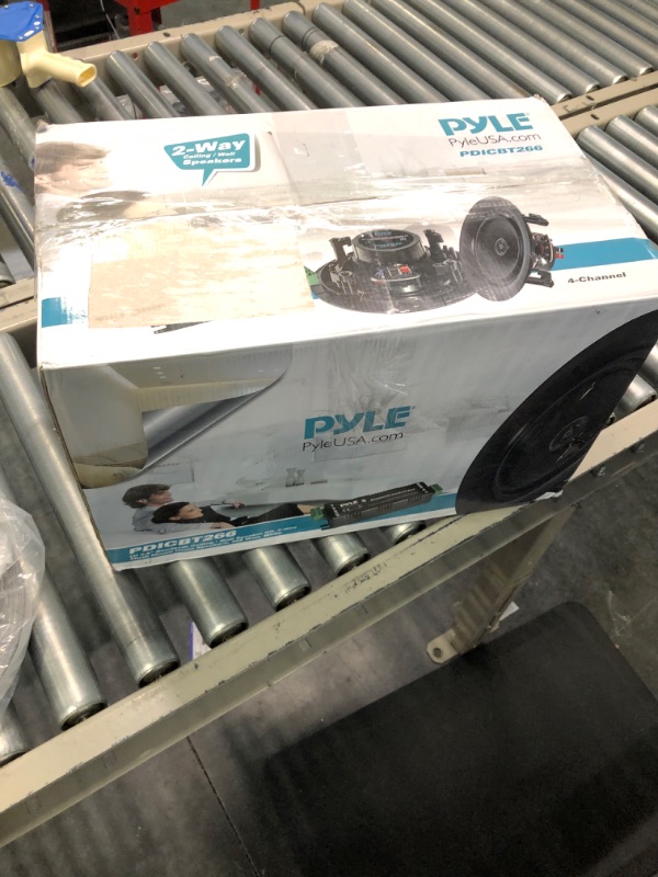 Photo 6 of Pyle 6.5” 4 Bluetooth Flush Mount in-Wall in-Ceiling 2-Way Speaker System & Pair 8” Bluetooth Flush Mount in-Wall in-Ceiling 2-Way Universal Home Speaker System Spring Loaded Quick Connections Speaker System + 8” Bluetooth Flush Mount